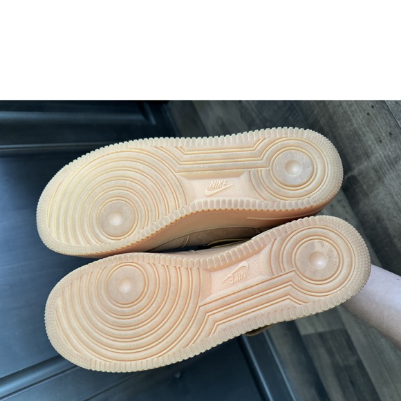 Nike Air Force 1 Mid '07 Flax/Wheat Gum Light Brown Shoes Size 12 EUC - Picture 12 of 12